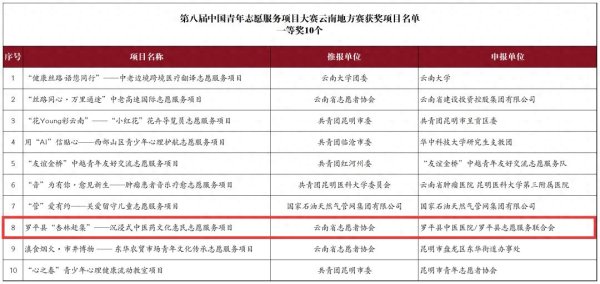 世界杯(中国) 罗平“杏林赶集”荣获第八届云南省后生志愿就业名堂一等奖