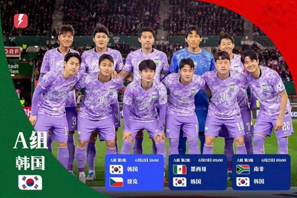 世界杯(中国) 韩国队巡礼: 太极虎主力尽出, 期待络续完成冲破