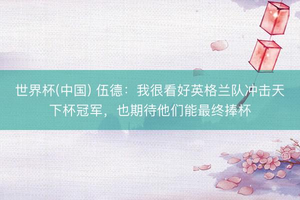 世界杯(中国) 伍德：我很看好英格兰队冲击天下杯冠军，也期待他们能最终捧杯