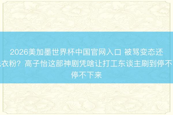 2026美加墨世界杯中国官网入口 被骂变态还偷洗衣粉？高子怡这部神剧凭啥让打工东谈主刷到停不下来
